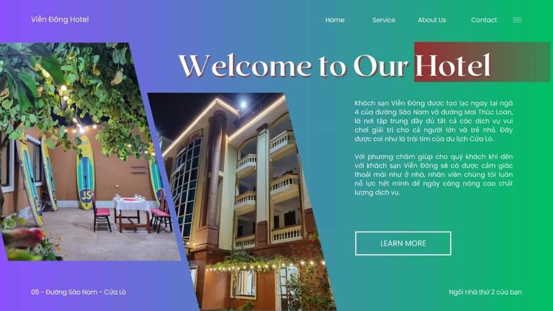 Khach San Vien Dong Hotell Cửa Lò Eksteriør bilde